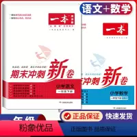 1下 语文+数学[期末冲刺新卷]人教 [正版]一本期末冲刺新卷小学语文数学100分上下册RJ版12345年级专项模拟真题