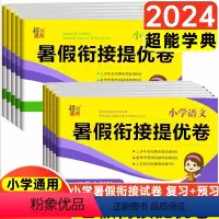2本 语文+数学 一升二 [正版]2024版 超能学典小学语文数学暑假衔接提优卷一升二升三升四升五升六衔接暑假作业试卷名