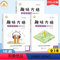 [全套3本]趣味方格控笔+听觉+视觉练习 小学通用 [正版]4/6/8/10/12岁趣味方格听觉练习视觉练习控笔练习培养