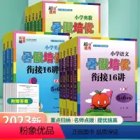 语数英 小学三年级 [正版]2023暑假培优衔接16讲 一升二升三年级四五升六年级下册拔高练习册 小学生奥数英语语文期末