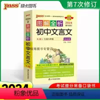 初中文言文 初中通用 [正版]2024版图解速记全套初中地理生物化学政治文言文古诗英语词汇语法作文模板图解速记初一初二初