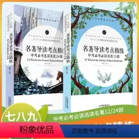 2本套装 九年级/初中三年级 [正版]同步名著阅读书系-中考名著导读考点精练12部+24部 初中七八九年级名著导读考点精