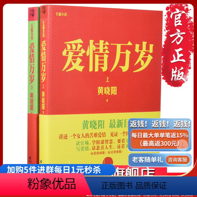 [正版]旧书《爱情万岁上下册》(长篇小说套装共2册)黄晓阳作品