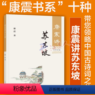 [正版]康震讲苏东坡 康震品读古诗词康震讲书系康震百家讲坛书籍 苏轼诗词选读选评解读赏析 中华书局 苏东坡传 文学评论