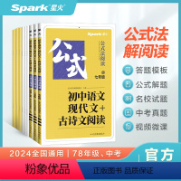 现代文+古诗文阅读 七年级/初中一年级 [正版]新版初中语文现代文+古诗文阅读训练七八九年级中考语文真题公式法做题答题技