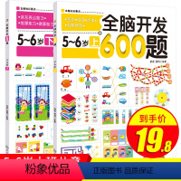 [正版]全脑开发600题5-6岁套装2册 幼儿园书籍 全套 早教 思维训练书籍 幼儿阶梯数学思维训练 大班儿童益智书籍