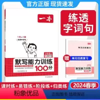 默写能力训练[24春下册] 小学一年级 [正版]2024新版默写能力训练100分下册全国通用一二三四五六年级上册默写拼音