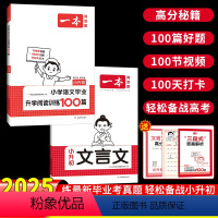 小升初[阅读训练100篇+文言文] 小学升初中 [正版]2025版小升初语文阅读训练100篇文言文阅读与训练阅读理解专项