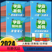 3本★语文阅读集训+思维大通关+计算大通关★人教版 一升二 [正版]经纶学霸的暑假衔接作业小学一二三四五六年级上下册全套