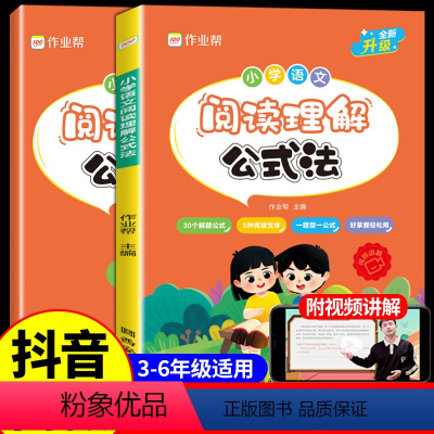 小学语文阅读理解公式(23年最新版) [正版]2024新版小学语文阅读理解公式法小学生一二三四五六课外阅读理解专项训练书