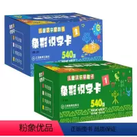 象形识字一阶+二阶(2盒1080面) [正版]幼儿园识字卡片3000字 宝宝启蒙看图认字儿童象形汉字识字大王全套撕不烂书