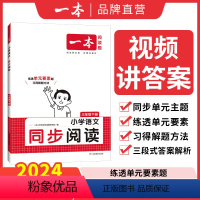 语文同步阅读 一年级下 [正版]2024新版小学生语文同步阅读一二年级三年级四五六年级上册下册同步拓展阅读练习册小学生语