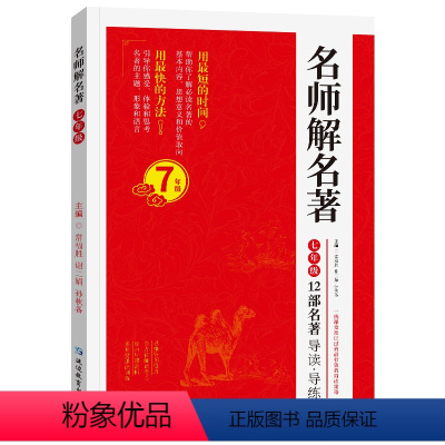 名师解名著7年级 初中通用 [正版]天天向上 初中学生语文名著速读初中生36篇名著全面解析名著导读精讲细练考点解析高效练
