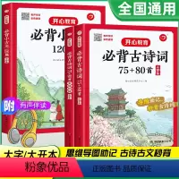 [共2册]古诗词75+80首+小古文 小学通用 [正版]开心教育 小学生必背古诗词75+80首必背古诗词专项训练必背小古