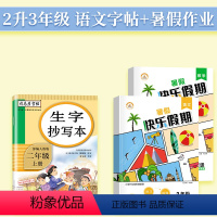 语文抄写本+暑假作业[语文+数学](全3册) 二年级上 [正版]司马彦字帖二年级上册生字抄写本语文同步字帖练字帖人教版写