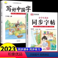 [三年级上册]英语+语文字帖 [正版]2024新版荣恒小学生英语字帖人教版四五六三年级上册下册小学生英语字帖钢笔字帖练字