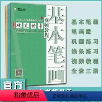 [正版]青藤硬笔楷书 全3册 基本笔画/间架结构/偏旁部首 青藤人书法 青藤硬笔楷书视频教程 小学生楷书入门基础训练书