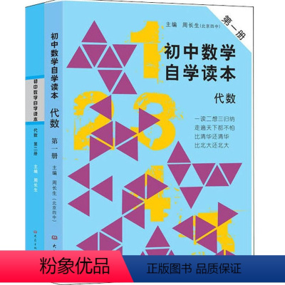 [正版]初中数学自学读本第一二册 代数二册套装 大象出版社