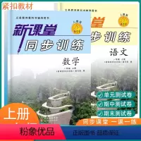 语文+数学全2册 小学一年级 [正版]新版语文数学新课堂同步训练小学一年级上册 课堂同步辅导练习册