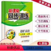 [正版]初中道德与法治新课堂同步七年级上册同步课堂辅导人教版专项训练七年级初一思想品德专项训练课后作业全套同步试卷
