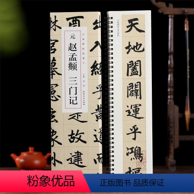 [正版]赵孟頫楷书三门记 近距离经典碑帖临摹字卡 原大全文赵孟俯赵体楷书毛笔软笔书法入门临摹练字帖古帖教程附简体旁注安