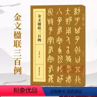 [正版]金文楹联三百例 集上百幅对联对子书法字帖作品赏析 中国大小篆法帖初学者金文临摹入门毛笔书法五六七言联附简体旁注