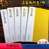 [正版]历代名家魏碑全5册 张黑女墓志铭+张猛龙碑+龙门四品+爨宝子碑+郑文公碑高清原碑帖 隶书书法入门临摹墨迹本 中
