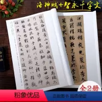 [正版]美院书法学生入门 赵孟頫洛神赋+智永真草千字文法帖 高清原碑帖全貌+精选放大本 赵体行书智永楷草书作品集 中国