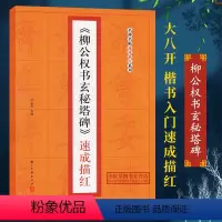 [正版]柳公权书玄秘塔碑速成描红 名碑名帖速成描红系列 楷书初学者入门毛笔书法字帖教程临摹鉴赏碑帖法帖书法基础技法汉字