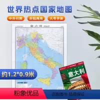 [正版]年9月新修订 意大利地图 大字版 约1.17*0.86米 中英文对照 大学名称行政地名 交通信息 旅游景点 世