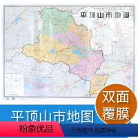 [正版]年平顶山市地图 河南省十八市全开系列地图 区域地图 双面覆亮膜 大全开106X76cm 北斗地图 中国地图出版