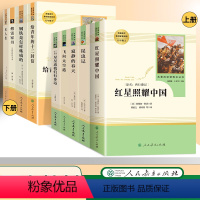 上+下[昆虫记+红星+春天+太空港+星星+傅雷+钢铁+青年+名人]9本 八年级/初中二年级 [正版]人民教育出版社 完整