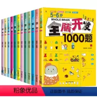 2-6岁全脑思维开发训练[全套12册] [正版]全脑开发700题1000题2-3岁早教益智书全脑开发思维训练幼儿智力开发