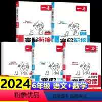 [全套5册]寒假阅读+练字帖+口算+寒假衔接语文+数学(人教版) 小学六年级 [正版]2024一本寒假寒假阅读口算寒假衔