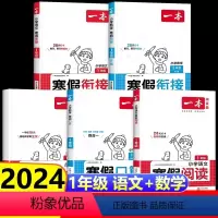 [全套5册]寒假阅读+练字帖+口算+寒假衔接语文+数学(人教版) 小学一年级 [正版]2024寒假阅读口算练字帖小学一年