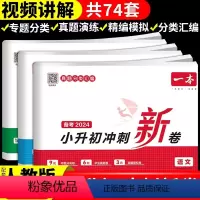 [备考2024 含真题]语文+数学+英语 小学升初中 [正版]2024小升初冲刺新卷语文数学英语人教版小升初真题卷六年级
