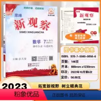 数学 教师用书 七年级下 [正版]2024版 思维新观察课前课后七年级下册数学 初中初一7年级下数学完全与课时同步课堂训
