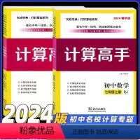 数学 七年级 [正版]2024名校学典计算高手专题训练 7七年级数学上册+下册人教版+答案