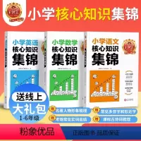 核心知识集锦[语文+数学+英语](不偏科) 小学通用 [正版]小学核心知识集锦语文数学英语知识大盘点一二三四五六年级基础