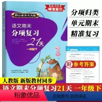 语文 一年级下 [正版]新版 语文期末分项复习21天 一年级下册 核心素养天天练 单元同步测试卷期中末综合复习冲刺检测试