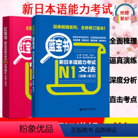 [正版]日语n1 红宝书文字词汇+蓝宝书文法 详解+练习 红蓝宝书单词语法书日语等级考试一级 日语书籍 入门自学新编