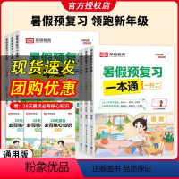 [赠暑假试卷]暑假预复习+暑假专项 小学一年级 [正版]荣恒暑假预复习一本通30天打卡计划一二三四五六年级人教版作业同步