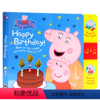 佩奇生日发声书 [正版]小猪佩奇英文绘本 peppa pig 英文原版书 爸爸妈妈/ABC/数字/形状/颜色/单词/生日