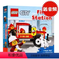 [正版]Lego Fire Station A Push, Pull and Slide Book英文原版绘本 乐