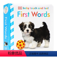 [正版]DK触摸书 Baby Touch and Feel First Words 英文原版绘本 学习单词 撕不烂