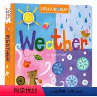 [正版]你好世界天气 Hello World Weather英文原版绘本幼儿启蒙认知自然科普百科图画书进口英语纸板书