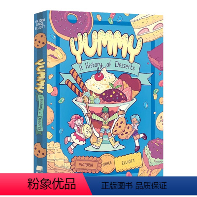 [正版]点心甜品美食 英文原版绘本 Yummy A History of Desserts 少儿童全彩插图可爱漫画绘本