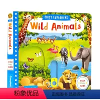 [正版]进口英文原版First Explorers Wild Animals动物幼儿童启蒙科普绘本图画书机关操作活动纸