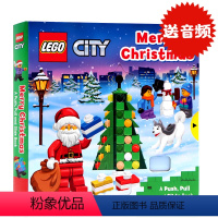 [正版]进口英文原版绘本 乐高机关操作书Lego Merry Christmas 圣诞节A Push Pull and