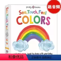 [正版]See Touch Feel Colors 英文原版绘本纸板触摸书触觉视觉嗅觉感官颜色认知 幼儿早教英语启蒙图